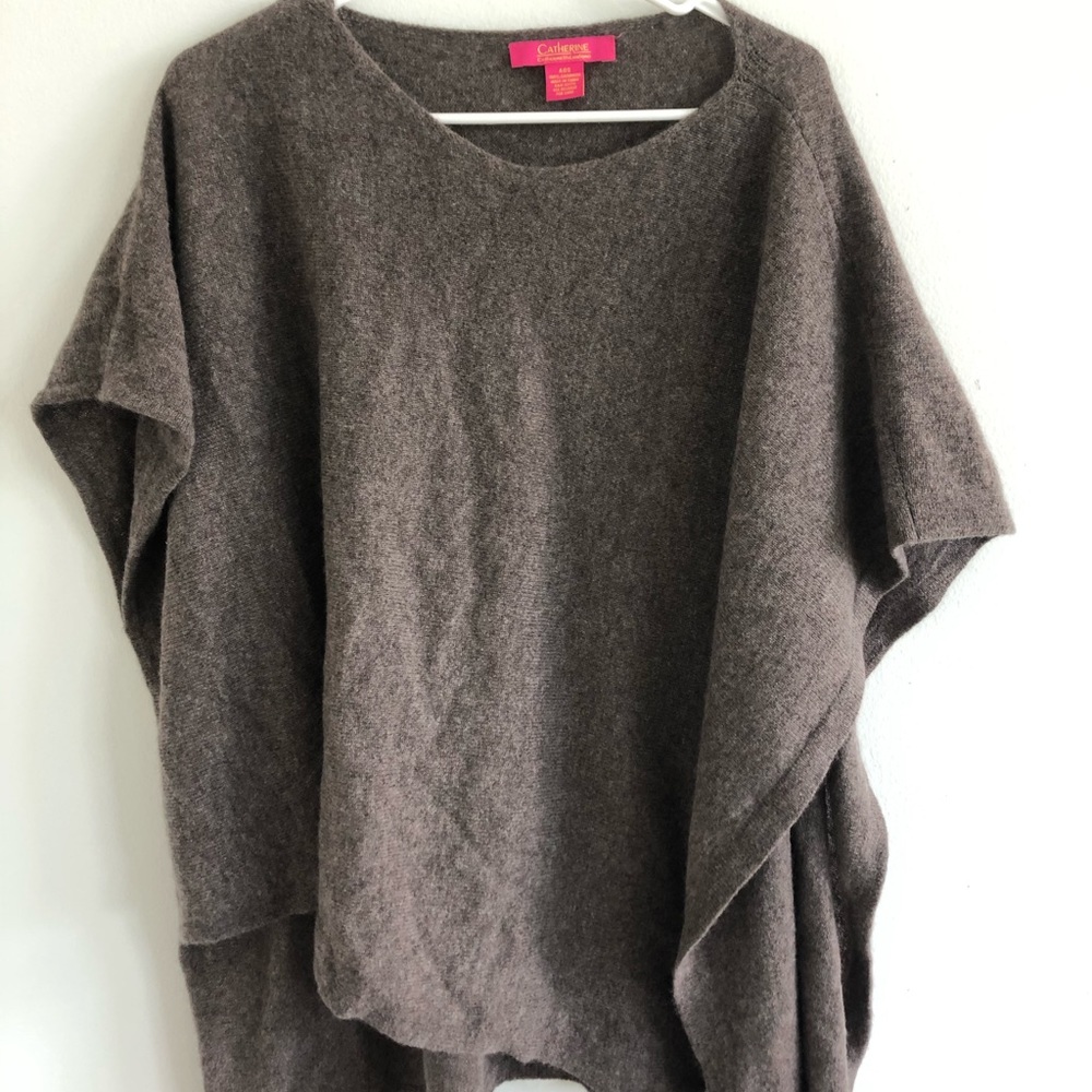100% cashmere poncho